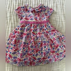Jojo Maman Bébé floral Peter Pan collar Dress 18-24M New